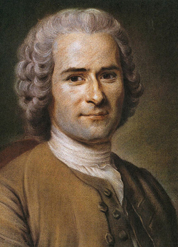 Portrait von Jean-Jacques Rousseau 
                        (1712–1778) von Maurice Quentin de La Tour; Momentaner 
                        Standort: Musée Antoine Lécuyer, Saint-Quentin; 
                        Quelle: originally uploaded to en by User:Sir Paul / Wikimedia 
                        Commons